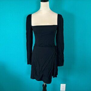 Reformation - Rosalie Black mini dress